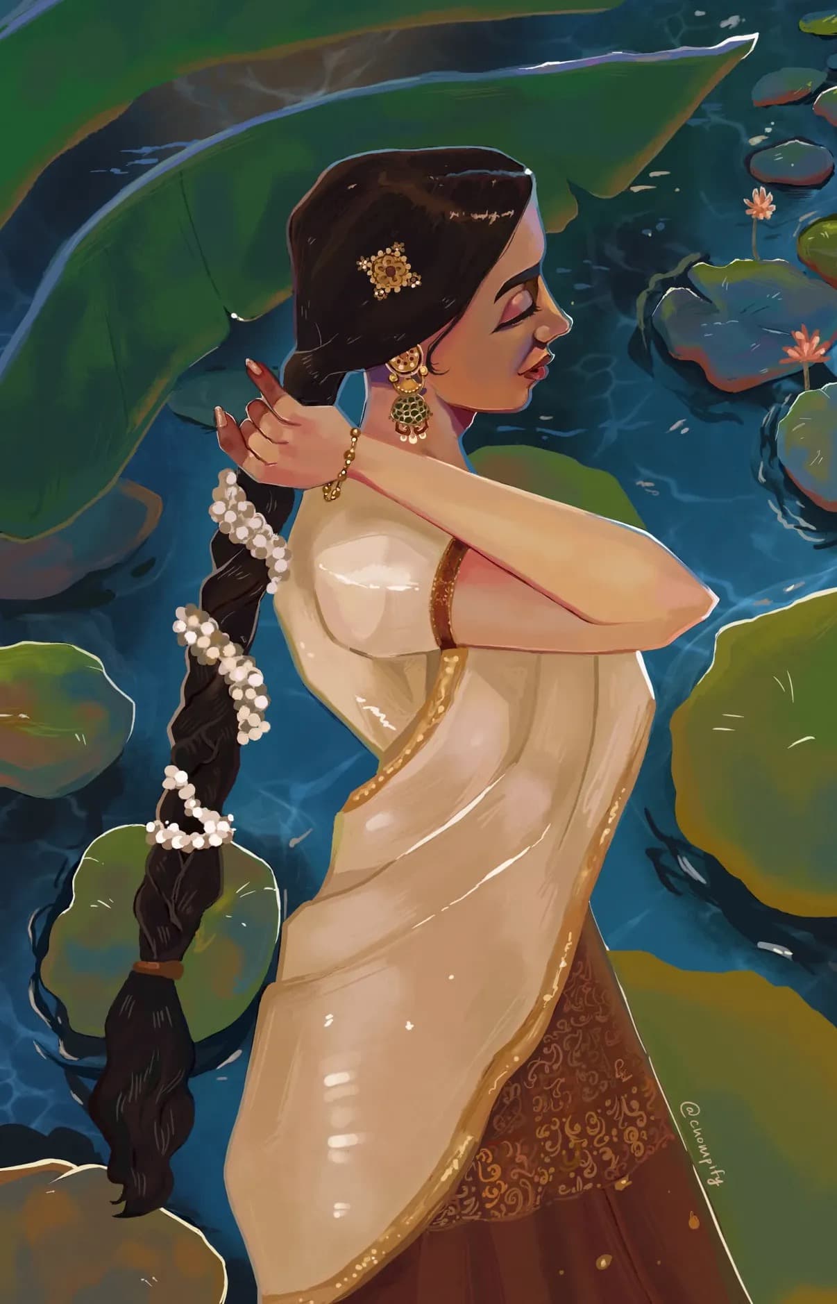 The Lady by the Lotus Lake